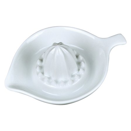 Citruspresser, Kapacitet: 250 ml, Med Sifunktion og Hældetud, Keramik, Hvid