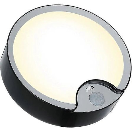 Bevægelsessensor LED Loftlampe, Super Lys Batteridrevet Indendørs Loftlampe, til Loft, Vaskeri, Garage, Gang, Trappe, 18.3cm 300LM N W