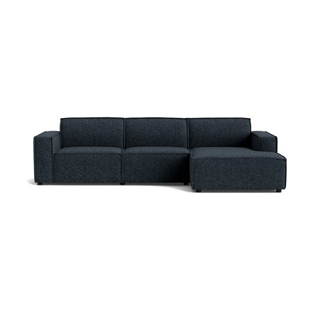 Lyon chaiselong sofa, højrevendt - Modesto Mørkeblå - 304x160x80 - Sofa, chaiselong - Stor & stilren sofa - Perfekt til afslapning & hygge - 304x160