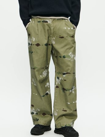 WOOD WOOD Wwethan Trousers 25184 - Khaki green - L