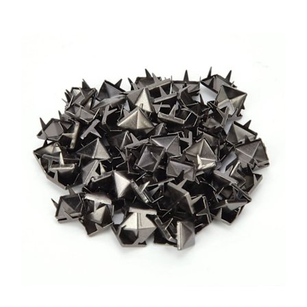 100 KPL 9MM Messinki Kupari Neliön Niitit Vaatteet Kengät Laukku Tarvikkeet Nahka Koristeluun Ase Väri