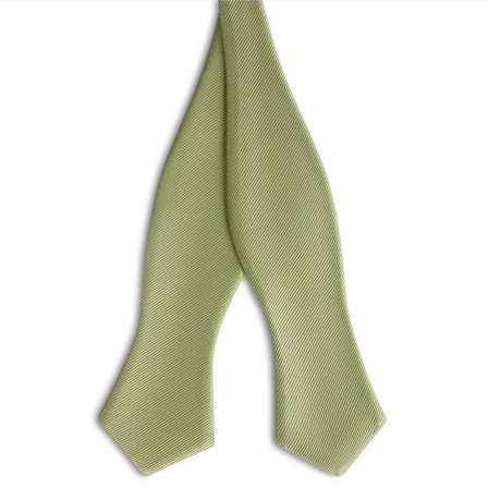 Nœud papillon à nouer vert clair à pointe de diamant en gros-grain pour hommes - Noeuds papillon à nouer - pour Hommes - Trendhim
