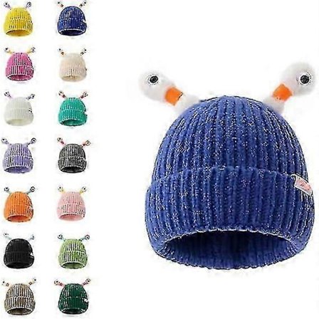 Vinter Forældre-barn Sød Lysende Lille Monster Strikket Hue, Sjov Sød Monster Beanies Hue, Sjov Lysende Monster Strikket Hue - KC