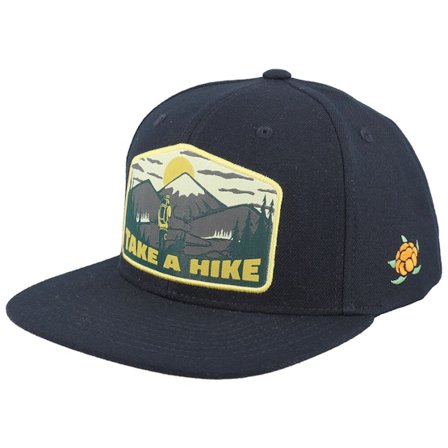 SQRTN - Schwarz Snapback Cap - Hike Cap Black Snapback @ Hatstore