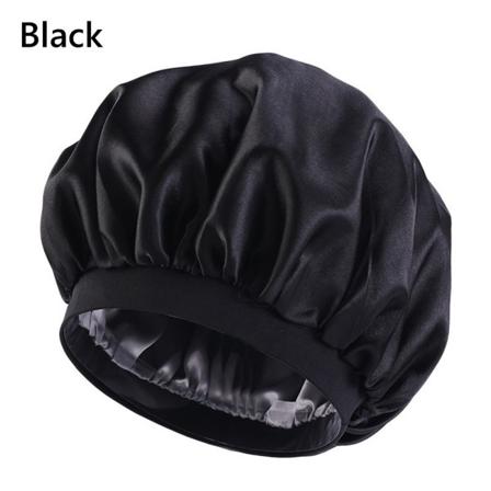 Stor Satin Bonnet Satin Cap SORT - Perfet