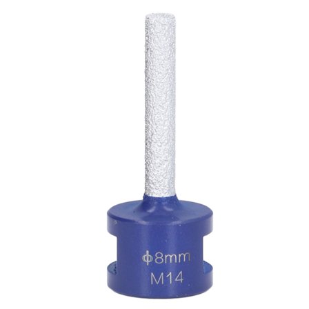 Diamant Fingerfræser Vakuumloddet Fræser M14 Gevind til Porcelæn Hård Keramik 8mm