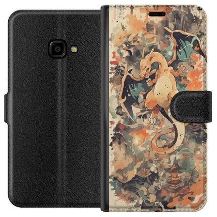 Kompatibelt Plånboksfodral till Samsung Samsung Galaxy Xcover 4 Drake med eldvingar