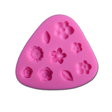 Madlavning Grade Silikone Blomster Mønster Kiks Form Cookie Støbeforme Kage