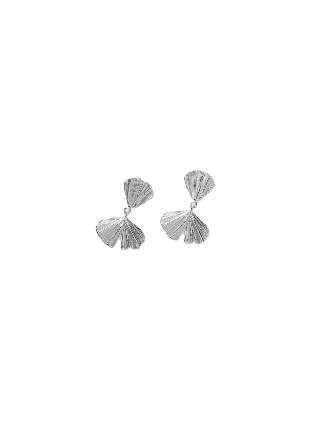 Pernille Corydon Autumn Leaf Earrings Örhängen Dam Silver ONESIZE