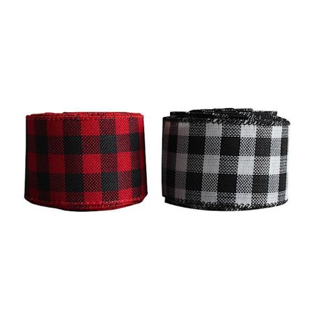 2 kpl 5 m joululiina nauhaa DIY tarvikkeet musta ja valkoinen ruudullinen nauha punainen musta joulu tunnelma koriste nauha