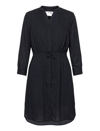 Slfdamina 7/8 Aop Dress Dresses Shirt Dresses Marineblå Selected Femme
