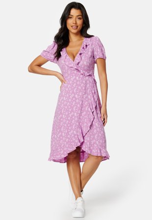 BUBBLEROOM Patrinia Midi dress Lavender / Patterned Klær