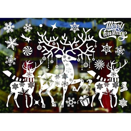 Jouluikkunatarrat, jouluikkunakoristeet, juhlan uudenvuoden tarvikkeet, tee-se-itse-koristeet