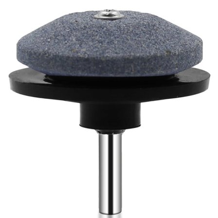 6-pakning knivsliper for gressklipper Svart