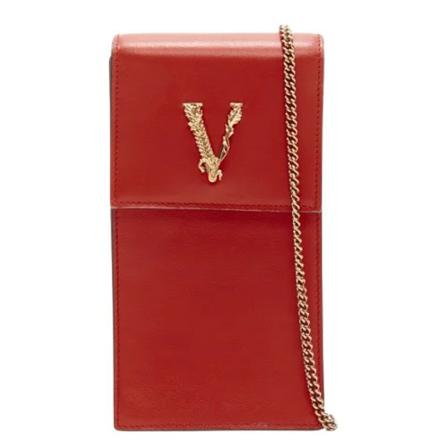 Versace Pre-owned, Pre-owned Leather handbags Rood, Dames, Maat:ONE Size,leer