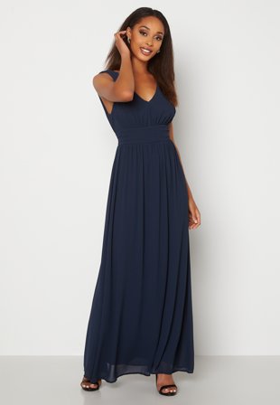 VILA Milina Long Dress Total Eclipse Klær