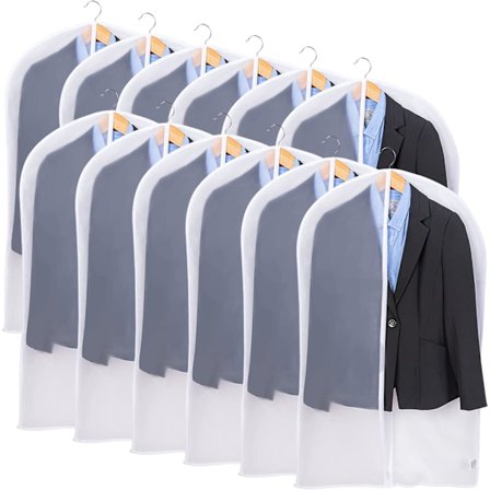 Dragtpose, gennemsigtig, opbevaringspose til tøj