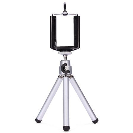 Kompakt mobilstativ med justerbar vinkel och avtagbart fäste
