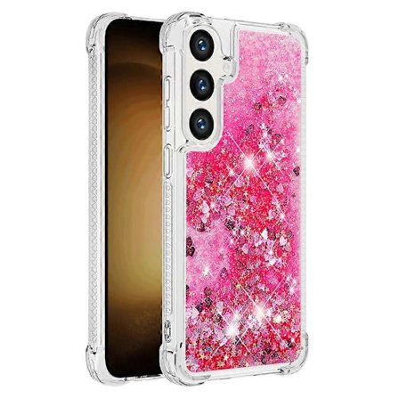 YB Quicksand Series-1 Kompatibel med Samsung Galaxy S24+ Skal Flytande Flytande Paljetter TPU-skydd - WELLNGS