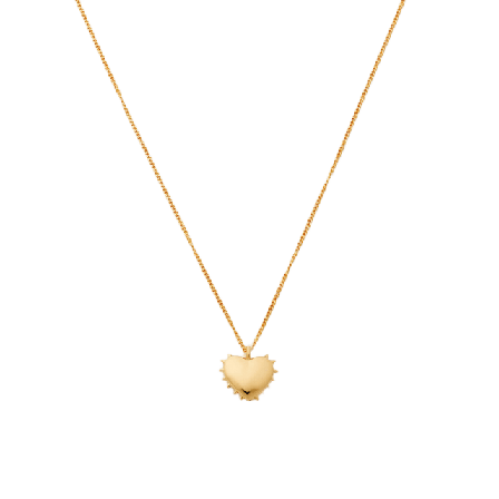 Syster P True Love Spike Heart Necklace Gold Halsband Dam Guld ONESIZE