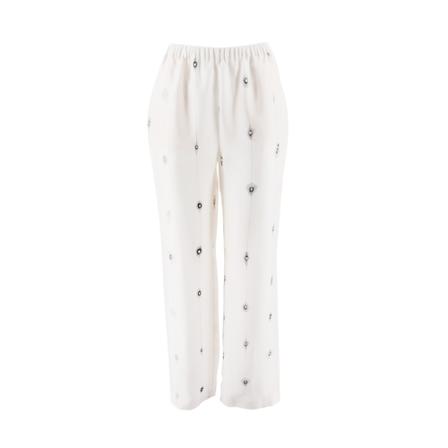 Fabiana Filippi, Trousers Pad 272B873D383 Wit, Dames, Maat:S