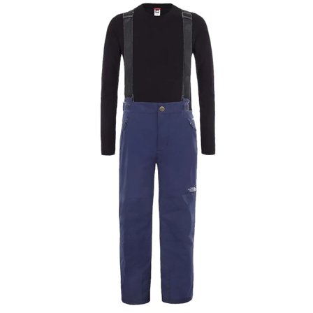The North Face Youth Snowquest Suspender Plus Pants Children ski trousers Blue XS