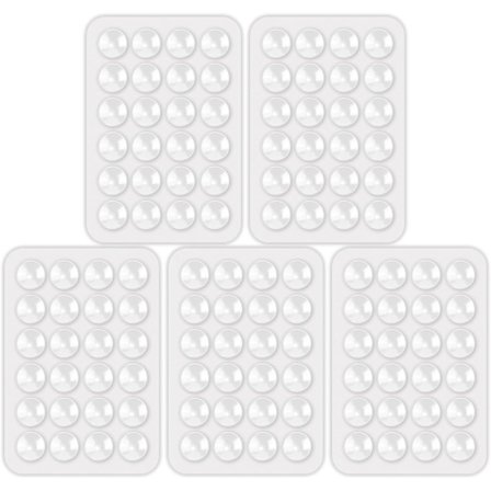 5-pak silikone sugekop telefonholder, multifunktionelt bilbeslag med mini-sugekop til telefoncover [GPA]