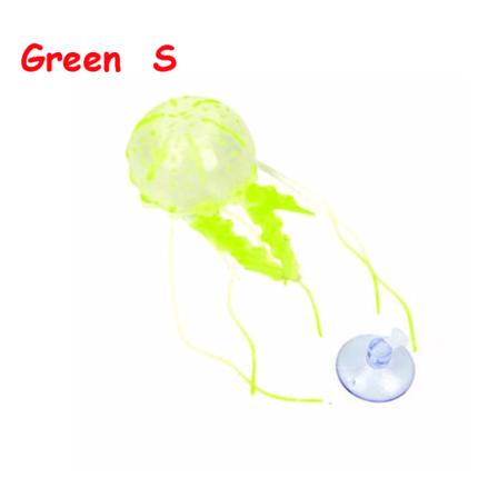Keinotekoinen meduusa hehkuva akvaarioornamentti GREEN S Green S
