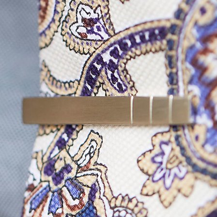 Triple Line Tie Clip for Men - Tie clips for skinny ties