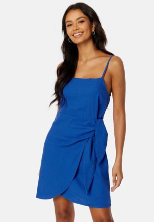 ONLY Caro Short Wrap Dress Dazzling Blue Klær