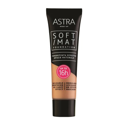 ASTRA MAKEUP SOFT MAT FOUNDATION 0006 - HAZELNUT 30ml - Fondotinta liquido