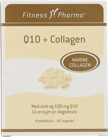 Fitness Pharma Q10+ Collagen med zink 60 stk., Helse & Madvarer, Mineraler, Zink