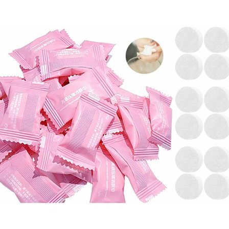 Magisk håndklæde, 100 stk. komprimeret håndklæde bærbart stykke engangskomprimeret vådservietter bionedbrydeligt og presset mini håndklæde magiske 