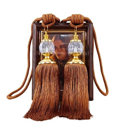 1 par Gardin Tieback Crystal Tofsar Gardinhållare