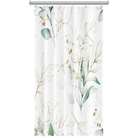 Duschdraperi Anti-Mögel, 120*180cm Vattentätt Polyester Duschdraperi, Eucalyptus Duschdraperi, Med Ringar, Badrumsavdelare, Sovrum