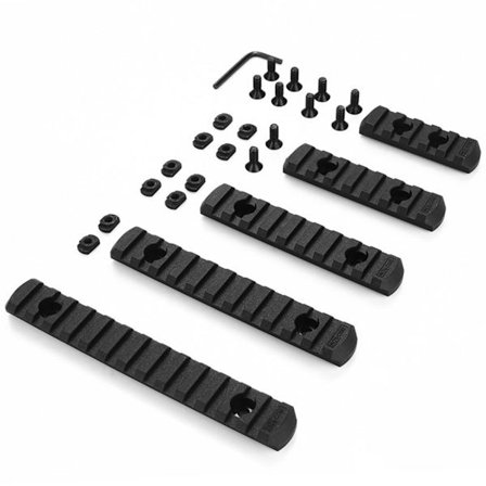 M Lok Picatinny-skena 5 7 9 11 13 Fack Weaver Nylon Kikarsiktesfäste Sidoskena