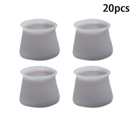 20 stk. Silikon Møbelbensbeskyttelse Dæksler Bordfodspuder