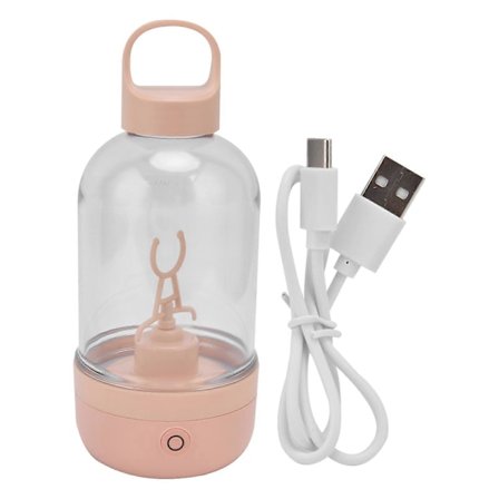 Automatisk Blenderkopp Protein Pulver Mikser Kopp 400ML Bærbar Rørekopp USB Lading Rosa Elektrisk Milkshake Kopp