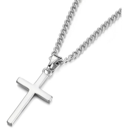 Kors Halskjede Menn - Kors Anheng Rustfritt Stål Kors Halskjede For Kvinner