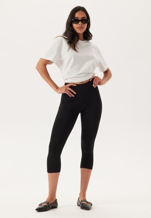 ONLY - Onllive Love 3/4 LEGGING LEGGI - Black - Kläder - - Bubbleroom