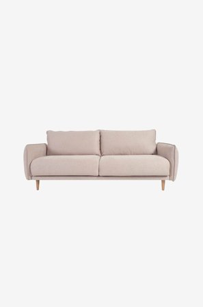 Kave Home - Sofa Carlota, 3-pers. - Brun - 3-pers. sofaer - Fra Homeroom