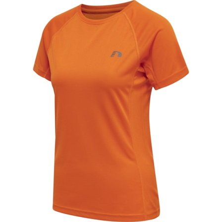 Newline Women's Core Running T-shirt S Women Short sleeved fitness sweater Orange XS