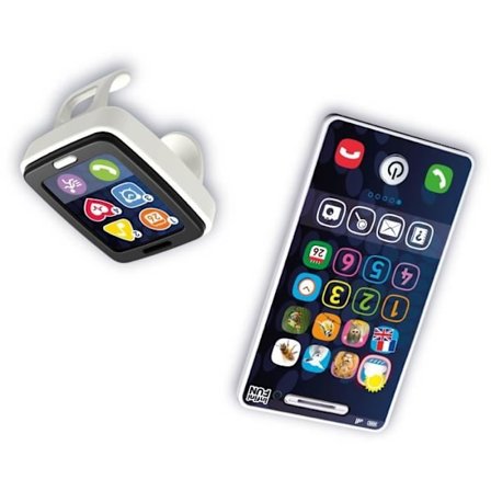 Puhelin ja Kello - KD - Puhelimani ja sen Kuntokello - Todentuntuinen jäljitelmä pienille.