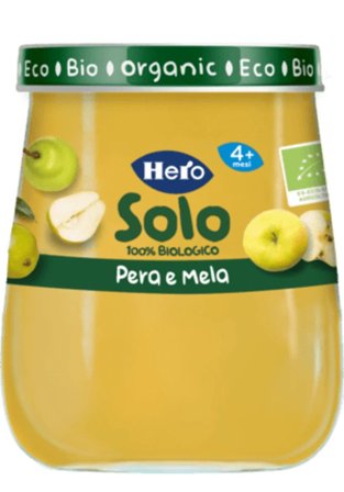 Hero Solo Omogeneizzato Pera E Mela 100% Bio 120g