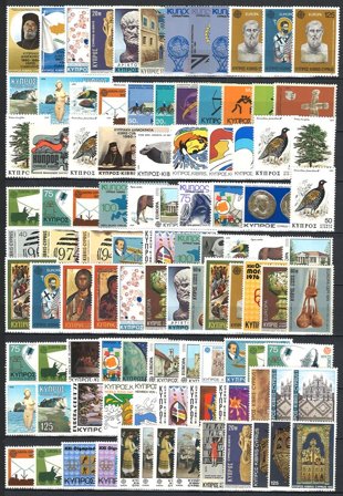 Cypern - Dubletpakke - Ca. 222 frimærker - Postfrisk