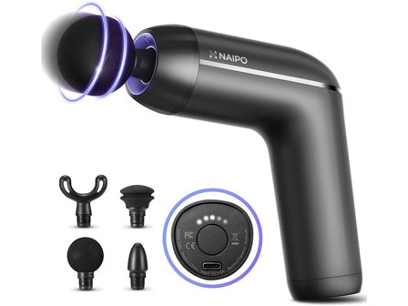 Naipo massasjepistol - oppladbar