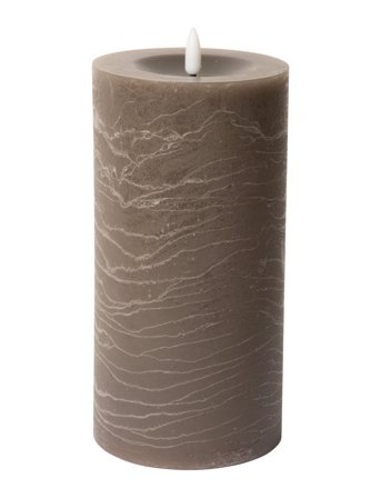 C'est Bon | Rustic Finish Led Pillar Candle | H20CM