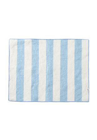 PORTOLINO LIVING Bordstablett i linnemix BLOCK Bordstextil Blå ONESIZE