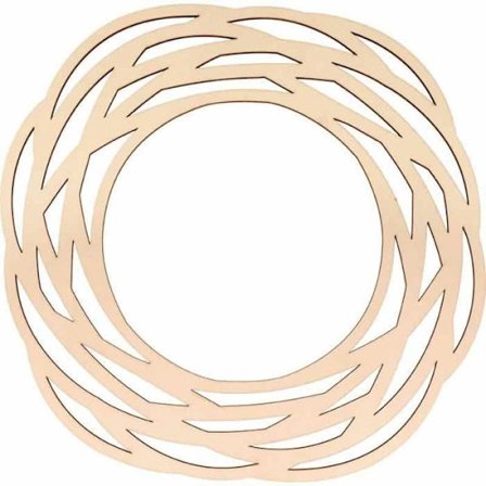 Väggkrans av trä - 32 x 0,5 cm