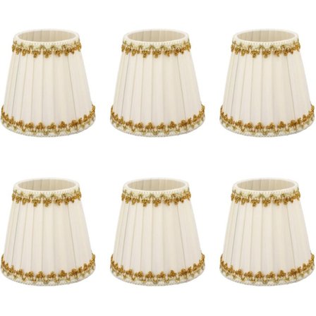 Pöytälamppujen lampunvarjostimet, klipsikiinnitteinen lampunvarjostin, lampunvarjostin, kynttilänjalan kattokruunu - A